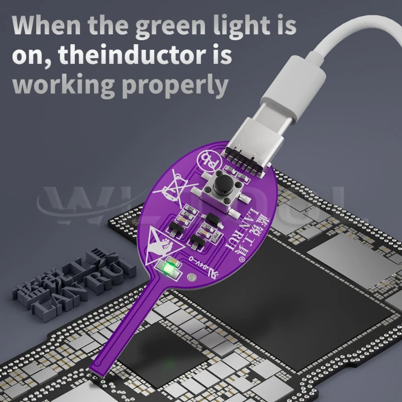 Lanrui K7S ترقية كاشف الحث نوع-C بالطاقة لوحة دوائر كهربائية تستر لإصلاح اللوحة الأم أداة الموقع خطأ سريع