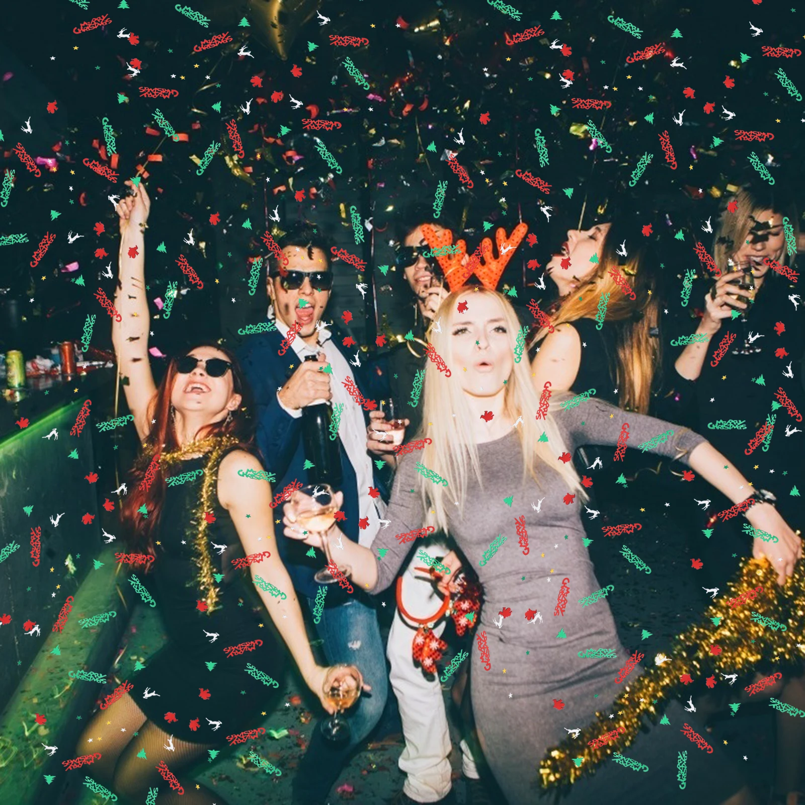 

Christmas Confetti Crafts Decorations Plastic Beautiful Jesus DIY Props Glitter