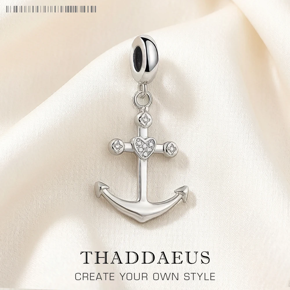 

Love Anchor Charm Pendant Women Men Winter Pure 925 Sterling Silver Fashion Jewelry Accessories Party Gift