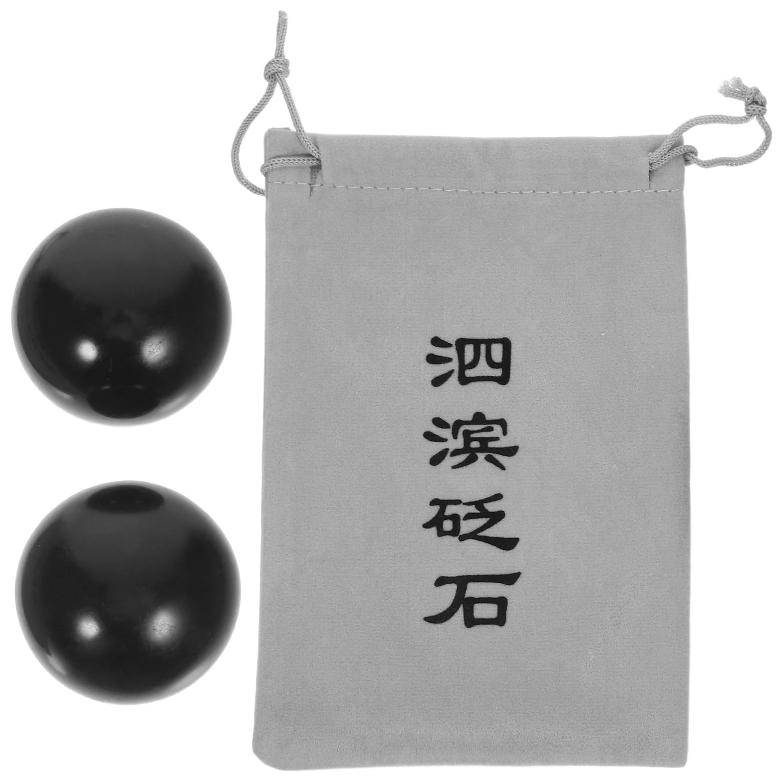 

2 шт. шарики Баодин, китайский натуральный камень, черный диаметр, шарики для рук, стресс, тренировка мышц