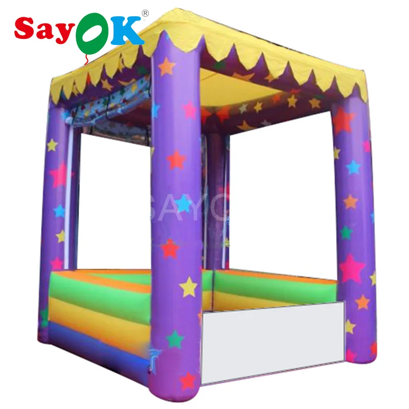 

SAYOK 3x3m Portable Inflatable Bar Counter Customized Inflatable Kiosk Bar Rental for Promotion Advertising Carnival Party