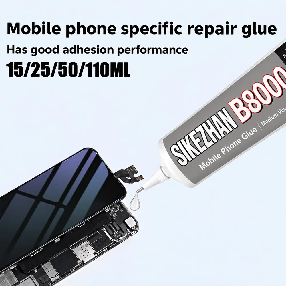 B8000 E8000 Phone Repair Adhesive 110g Clear Flexible Glue for Screen Frame Jewelry Craft DIY Multi Material Home Repair