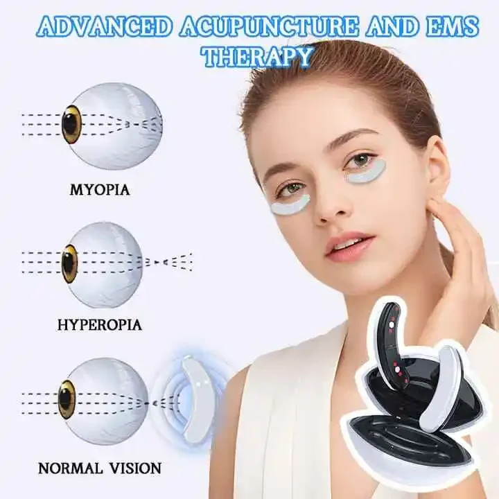 Mini 3D EMS eye area care exercises device EMS LED EYE Patch Eye Skin Renew Anti Aging Device