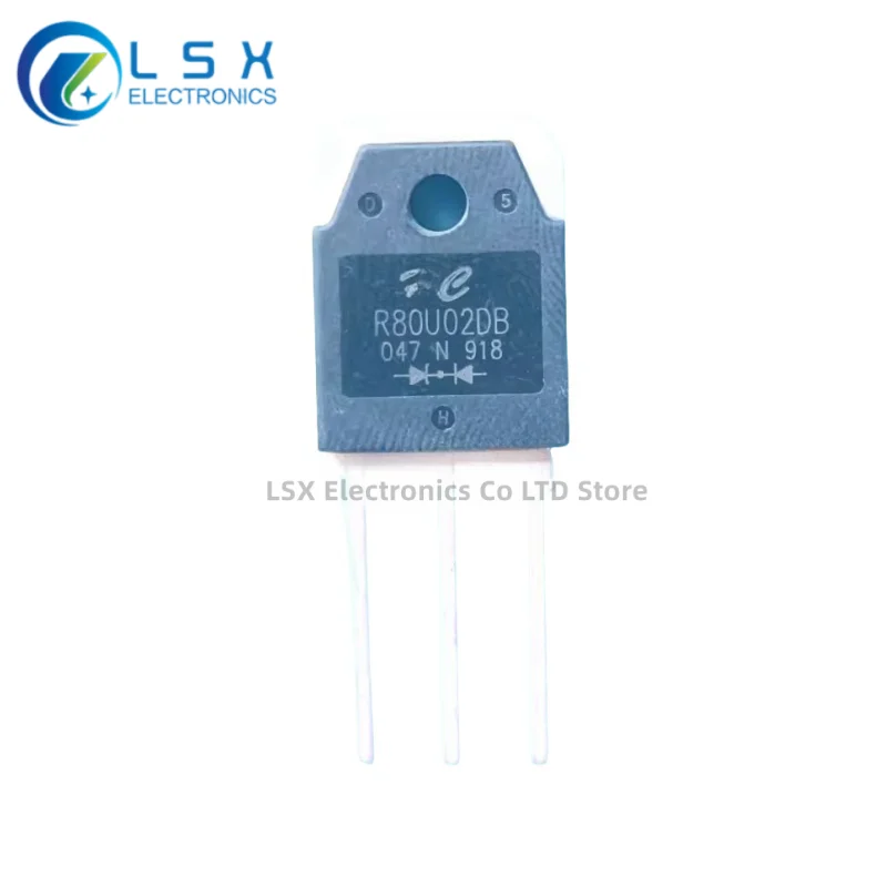 New/10pcs R80U02DB 80A/200V TO-3P Fast Recovery Rectifier Diode for soldering machine New and Original Import