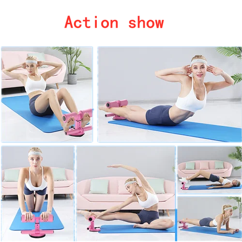 Imagen 2 del producto Equipo de gimnasio, abdomen ejercitado, brazos, estómago, muslos, piernas, Fitness fino, tipo ventosa, barra para sentarse, máquina de abdominales de autosucción