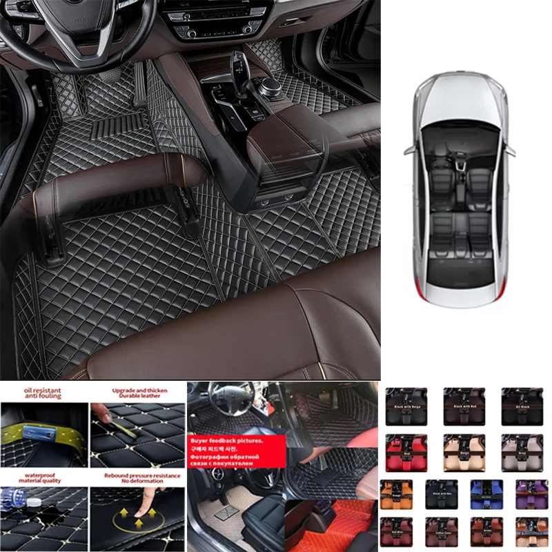 

WYM Car Floor Mat For BMW M3 E30 1986~1991 5 Seats Coupé Leather Floor Mats Carpet Protector Mud Car Accessories Interior