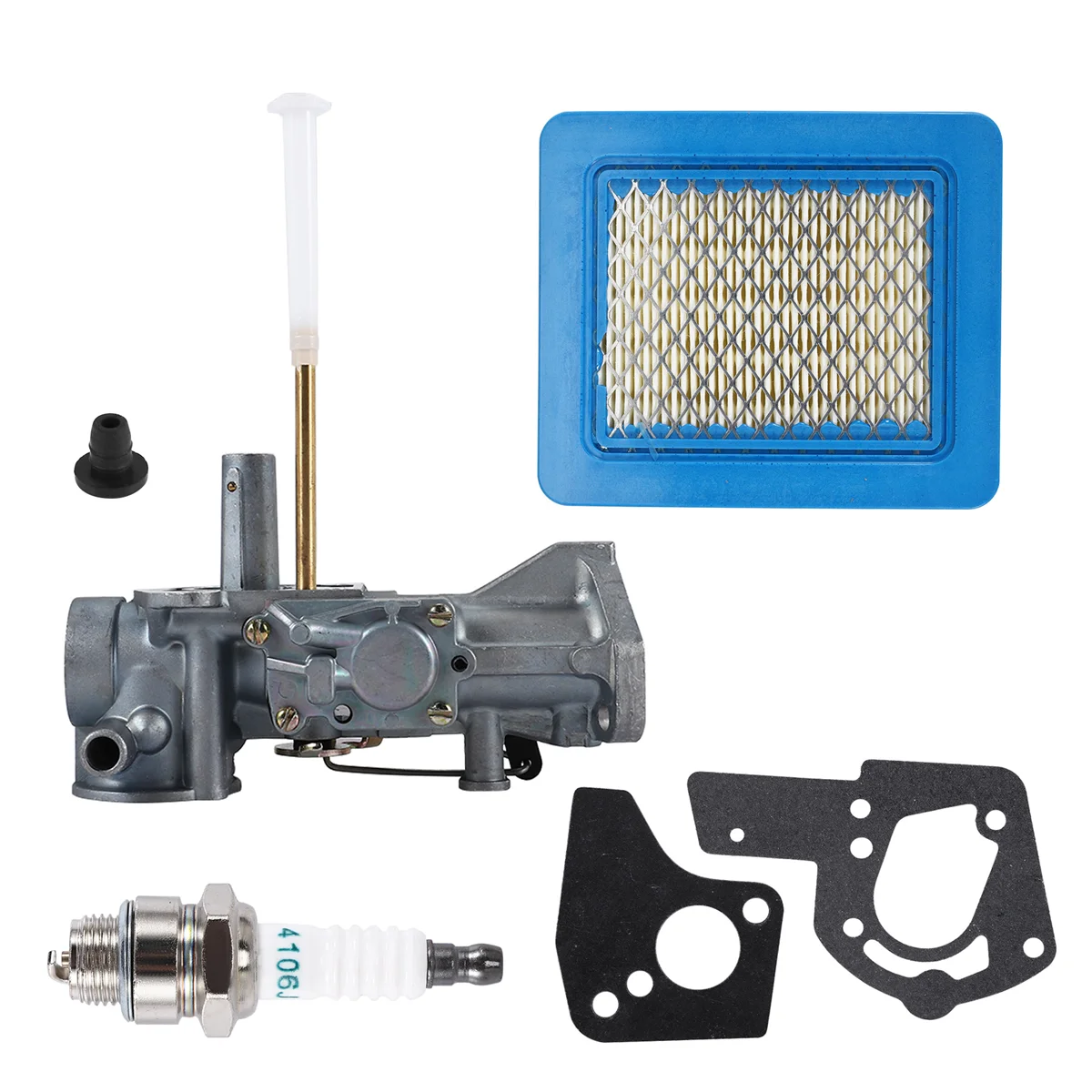 498298 Carburetor 491588S 491588 Air Filter for -Stratton 692784 495951 490533 495426 with Spark Plug Gasket