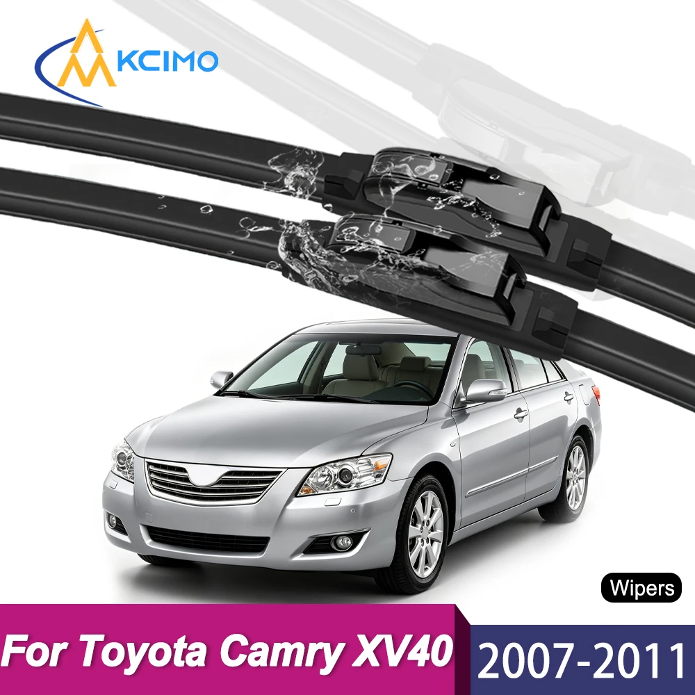 Upgrade Your Wiper System 2PCS Premium All-Season Rubber Blades For Toyota Camry XV40 2007–2011 Long-Lasting Clear Vision