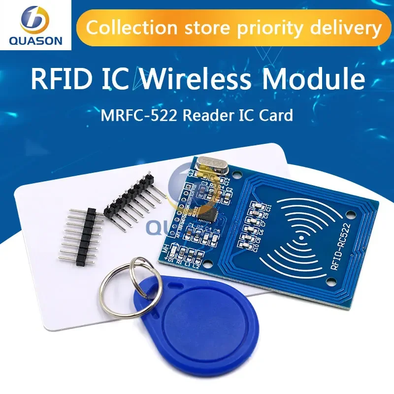 Antena rfid de módulo ic wireless para arduino, leitor e gravador de chave ic para arduino de proximidade rc522