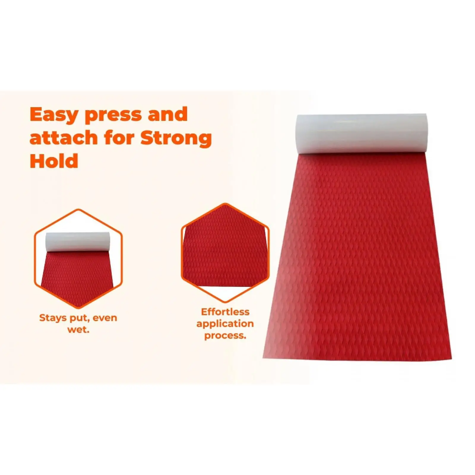 Non Slip EVA Surfboard Traction Pad DIY Deck Mat Strong Grip Boat Flooring for Stand Up Paddleboard SUP