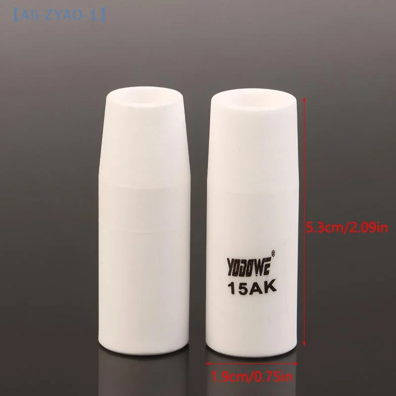 【ZYAO-1】1/5 pezzi 200A 15AK ugello di protezione stile euro tazza di protezione per saldatura ugello schermato a gas per accessori per torcia saldata