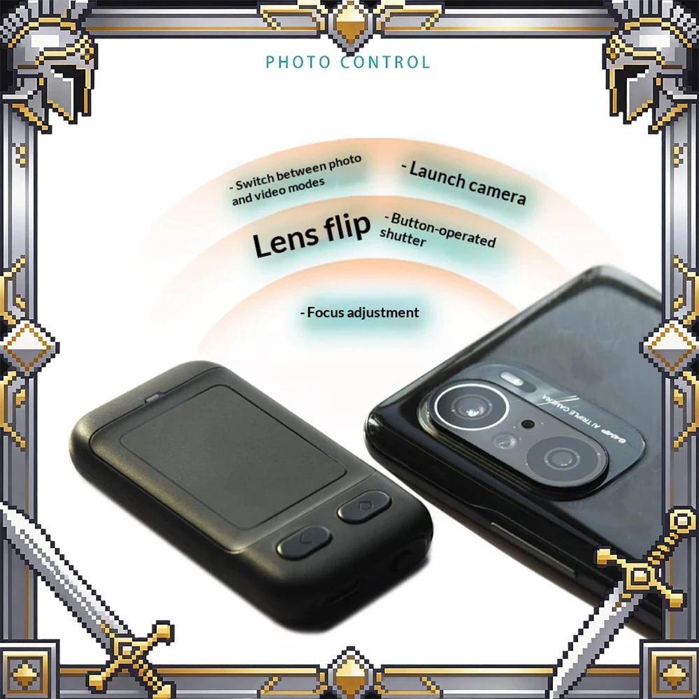 CheerTok Air Bluetooth Phone Remote Touchpad Page Turner Camera Shutter for iPhone/Android Smartphone Tablet E-Book Video