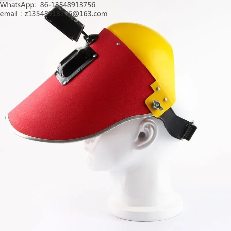 Welder's Mask Face Protection Anti-Baking Full Face Welding Protection Head Wearing Lightweight Steel Paper Mask