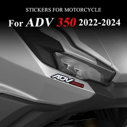 Branco Vermelho Motocicleta Adesivos Impermeável PVC Decalques Decorativos For Honda ADV350 ADV 350 2022 2023 2024 Moto Acessórios