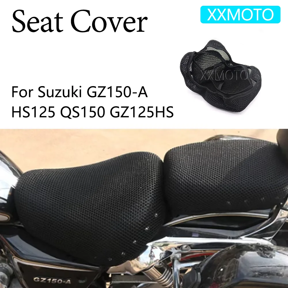

For Suzuki 125 150 GZ150-A/HS125 QS150 GZ125HS Motorcycle Seat Cover Heat Insulation 3D Breathable Non-Slip Protection Cushion