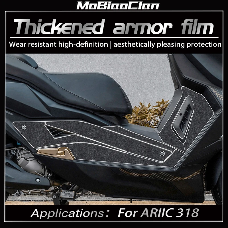 For ARIIC 318 Motorcycle Thickened Armor Protection Stickers Modification Accessories