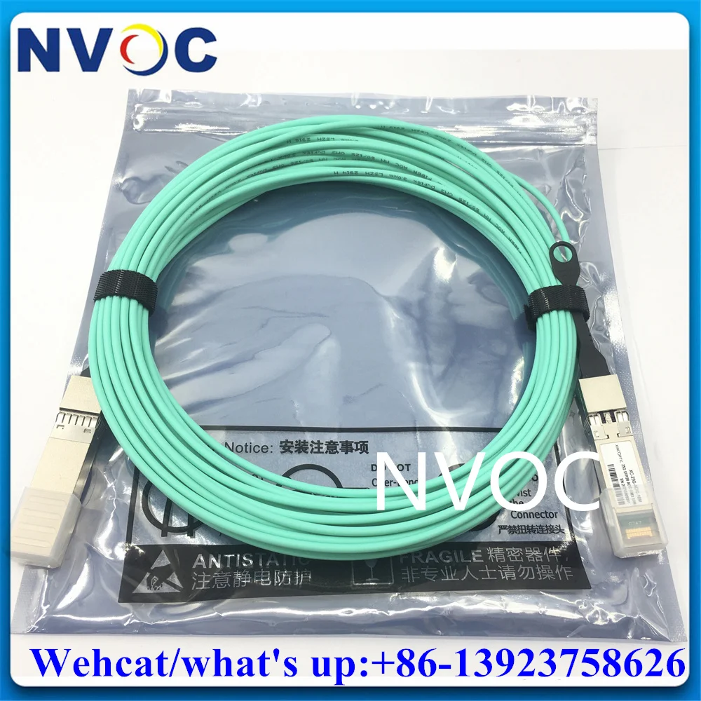 5Pcs 25G SFP28 Active Optical Cable (AOC) 10M, 850nm Multimode Optic Compatible All Kind of Switch