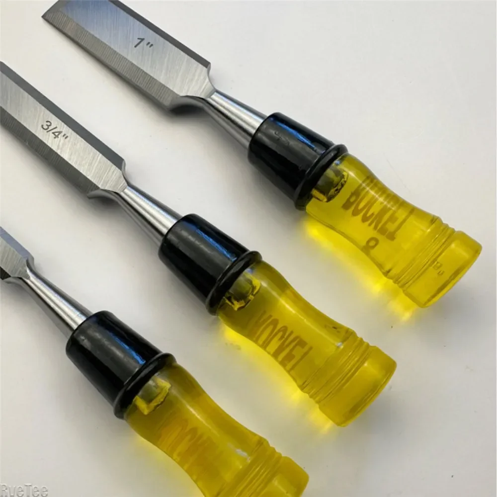 1 ''1/2'' 3/4'' أداة اليد الخشب إزميل مجموعة CR-V إزميل مع المطرقة نهاية المضادة للانزلاق مقبض أدوات النجارة إزميل النجارة