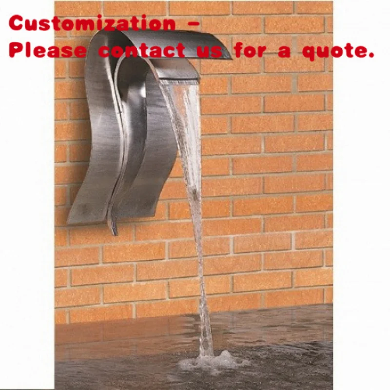 

custom.High Quality Wall Hanging Waterfall Stainless Steel Swimming Pool Fountain Curtain