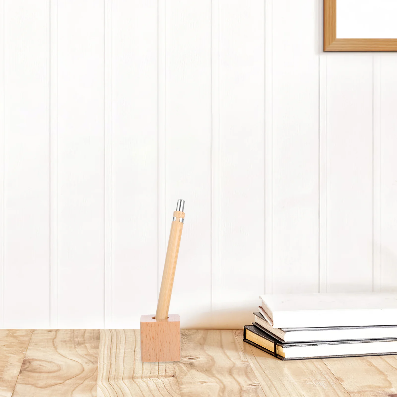 

Desk Pen Holder Wooden Organizer for Office Home School Aesthetic Design Modern Minimalist Pen Storage Aesthetic Office Supplies