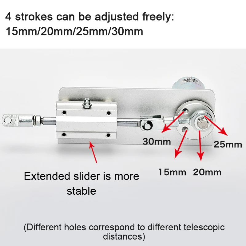 Mini Reciprocating Cycle Linear Actuator  DC24V 12V Telescopic Motor DIY Automatic Push-Pull Rod Stroke 15/20/25/30mm DIY Motor