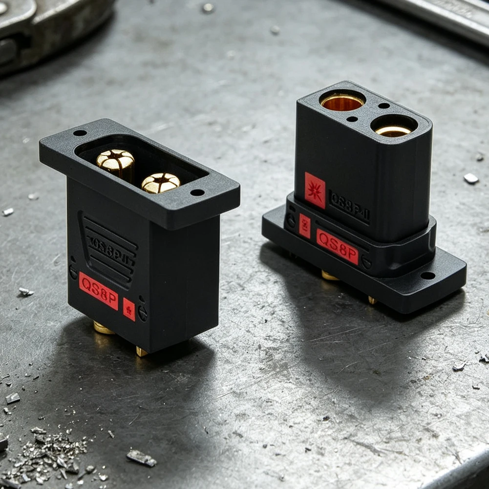 Energy Storage Link QS8P-U Connectors Gold-Plated Copper Contacts PA Housing Material Low Contact Resistance For 8-12AWG Wires