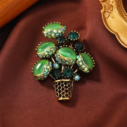 Vintage Flower Brooch Pin Unique Flytrap Casual Office Brooches For Women Pins Scarf Clip Jewelry Gifts Broach Banquet