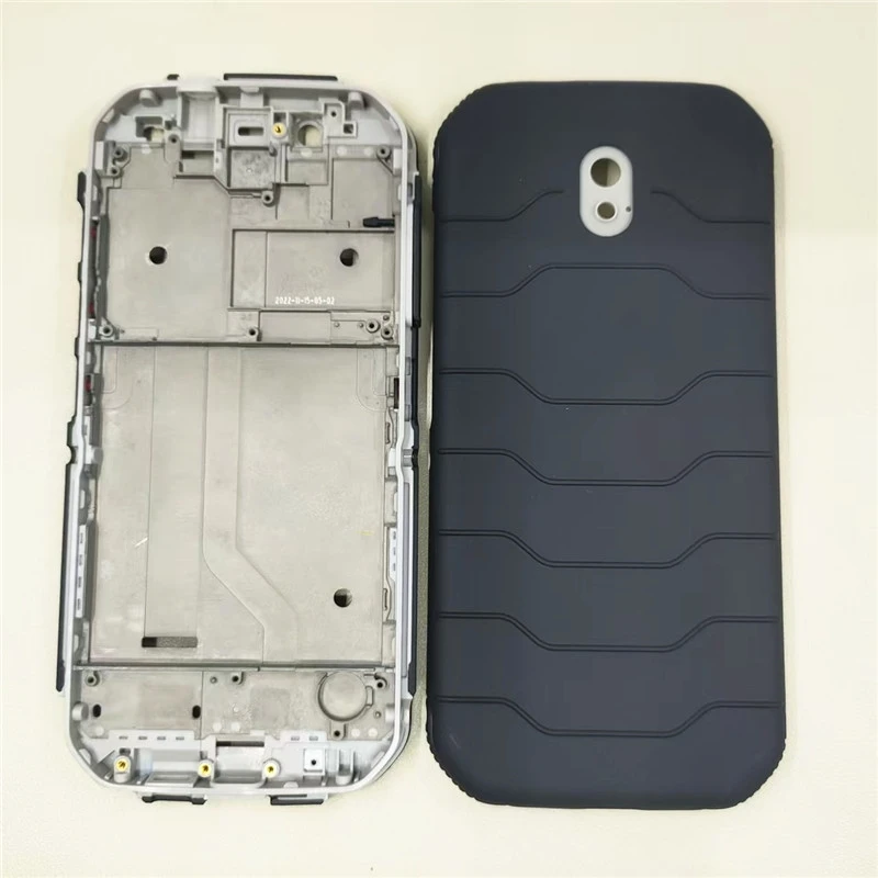 Carcasa de cubierta de batería para orugas Cat S42, carcasa de puerta trasera, piezas de repuesto de carcasa de marco medio