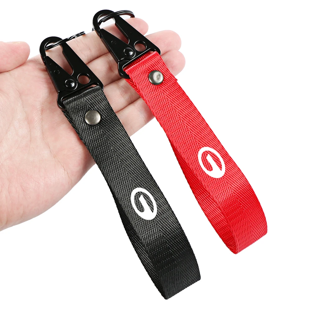 النايلون سيارة الزخرفية سلاسل المفاتيح مفتاح سلسلة ل GAC Trumpchi Aion GS8 GS4 GS3 Empow GS5 كوبيه GA4 GM8 اكسسوارات السيارات الإبداعية