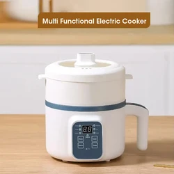 Mini Electric Cooker Home 1.7L Baby Food Cooking Pot Multi Functional Portable Non Stick Pot Intelligent Kitchen Rice Cooker