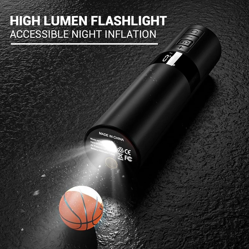 Electric Ball Pump, Portable Air Pump With LED Digital Display And Pressure Gauge, For Basketball, Soccer, Volleyball