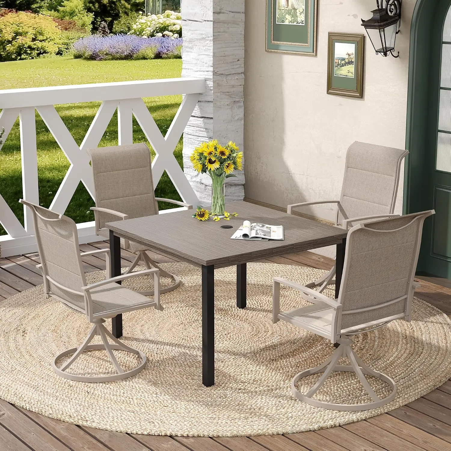 5pc Patio Dining Set 40.2