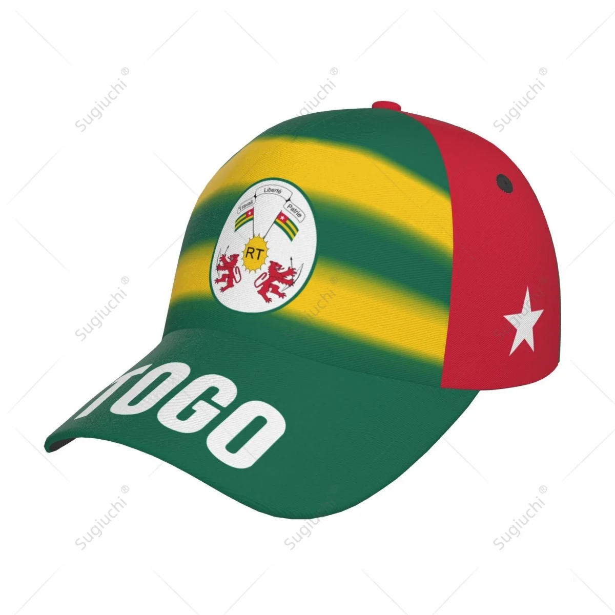 Unisex Baseball Cap Hat Togo Flag Gradient Color 3D Printing for Tennis Outdoor Bike Bicycle Golf Baseball Sports Fans