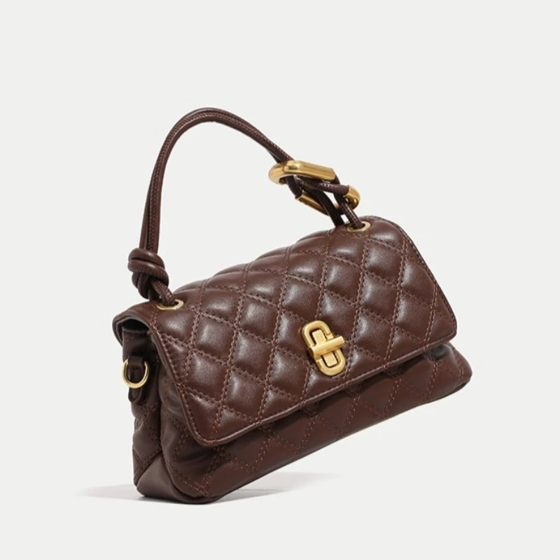 

Прочная женская сумка-мессенджер из натуральной кожи, функция через плечо люксового бренда для безопасной переноски