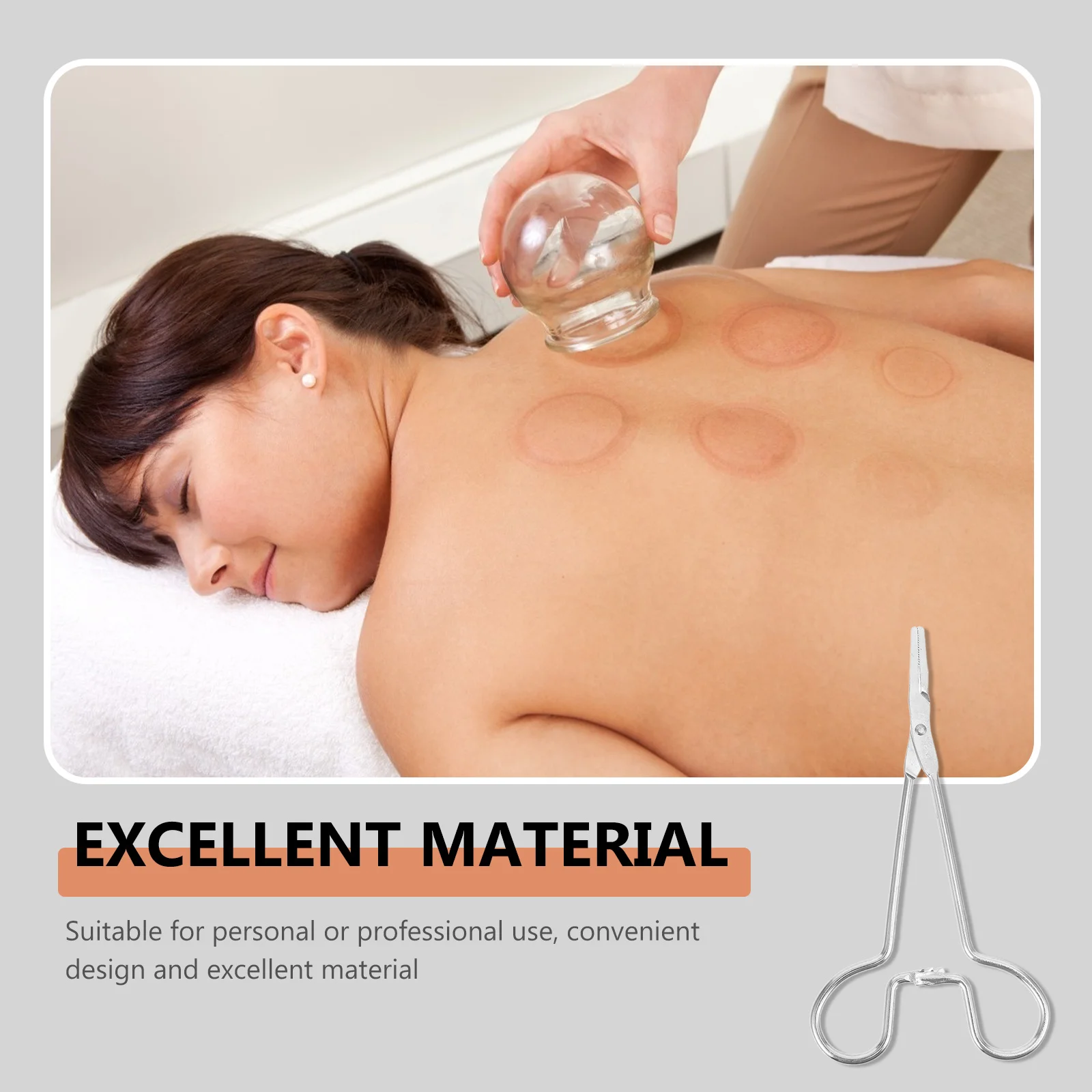 

4Pcs Cupping Forcep Stainless Steel Construction Hemostatic Tweezers for Pet Grooming Hair Removal Wound Cleaning Supply