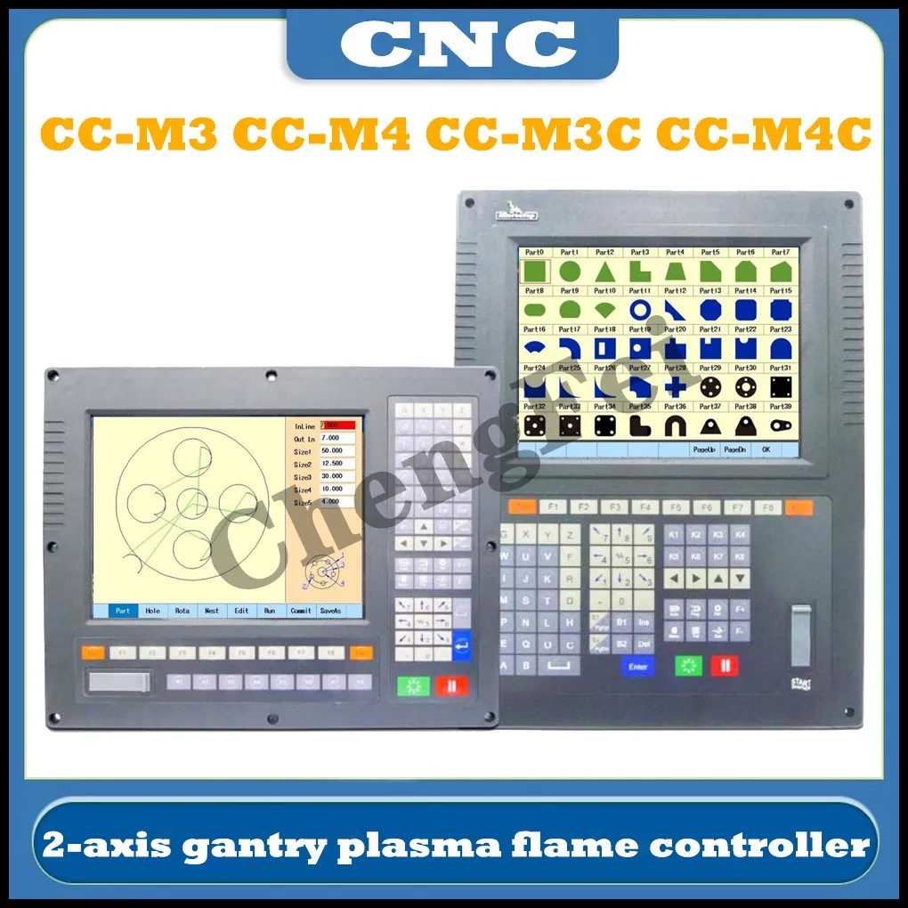 The Latest 2axis CNC plasma flame controller CC-M3 CC-M4 CC-M3C CC-M4C cutting machine system compatible with SH-2200H,SH-2000H