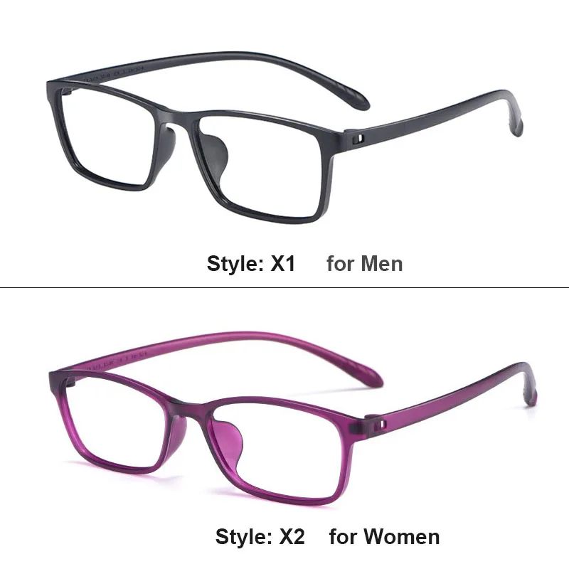 Utralight TR90 Glasses frame Men Women Rectangle Oval Optical Eyeglasses Myopia Hyperopia Prescription Eyewear DD1624