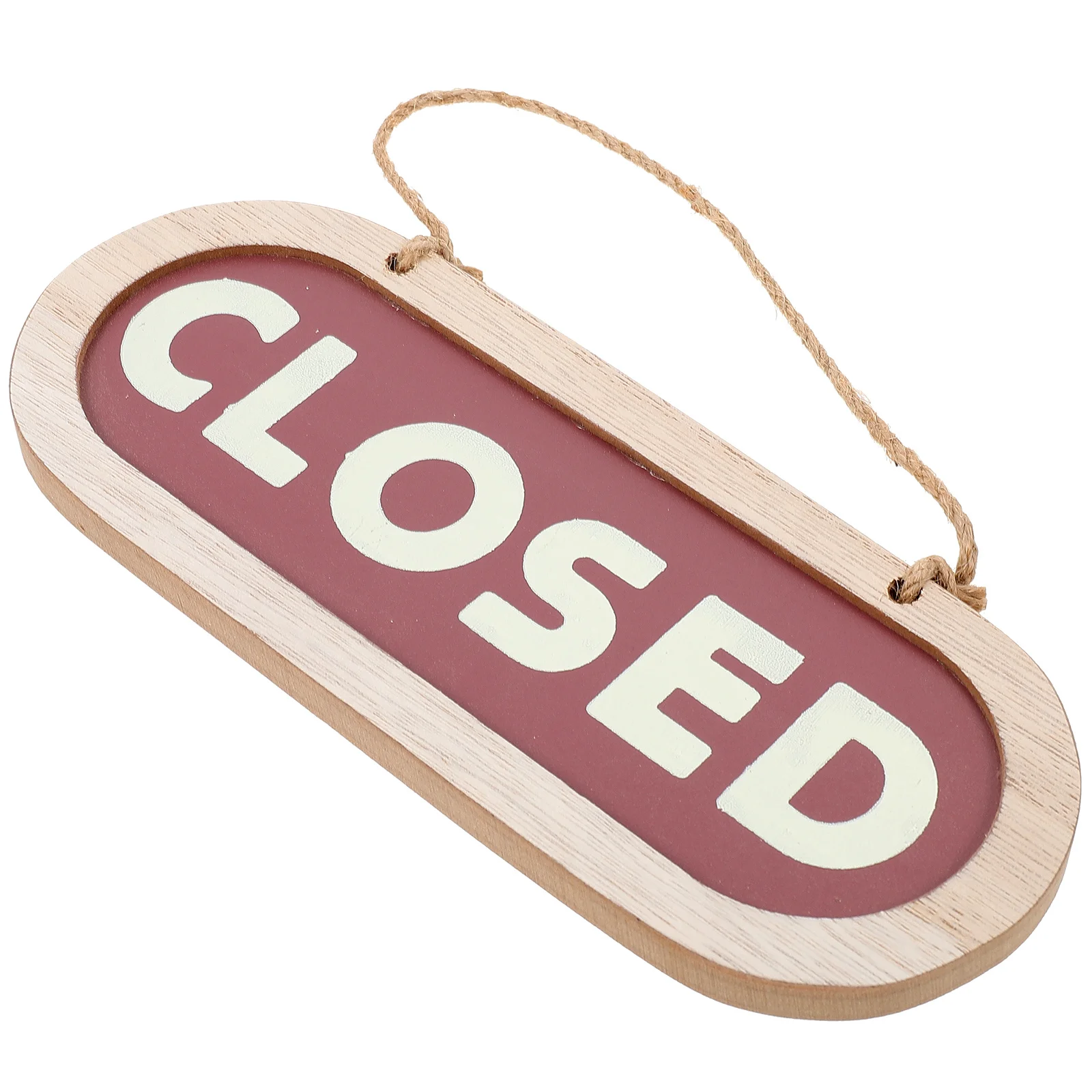 

Wooden Door Plate Pendant Dual Side Rustic Open Close Sign for Shop Home Restaurant Decor Hanging Wooden Ornament Business Wall