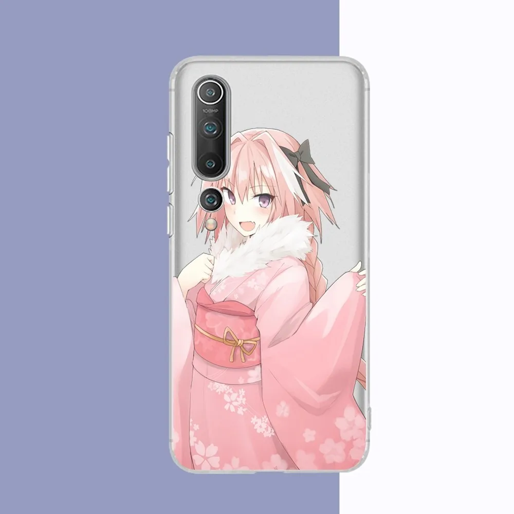 Astolfo Anime Girl Phone Case For Samsung S 20 21 22 23 for Redmi Note7 8 9 10 for Huawei P20 30 40 Clear Case