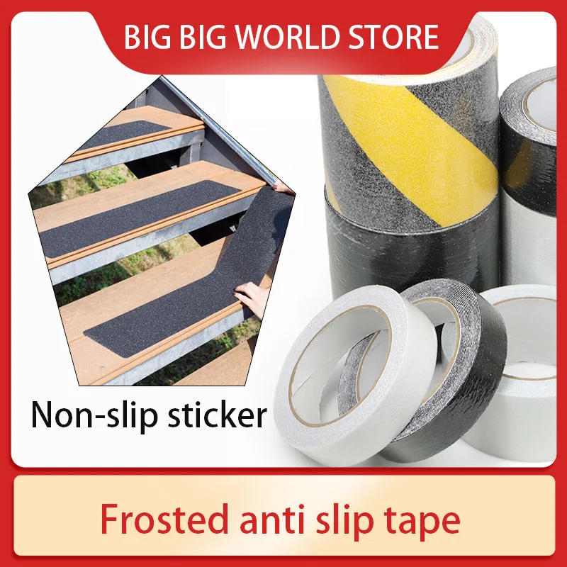 

Matte anti slip tape, stair anti slip tape, wear-resistant and thickened patch, step warning tape, self-adhesive PVC rubber