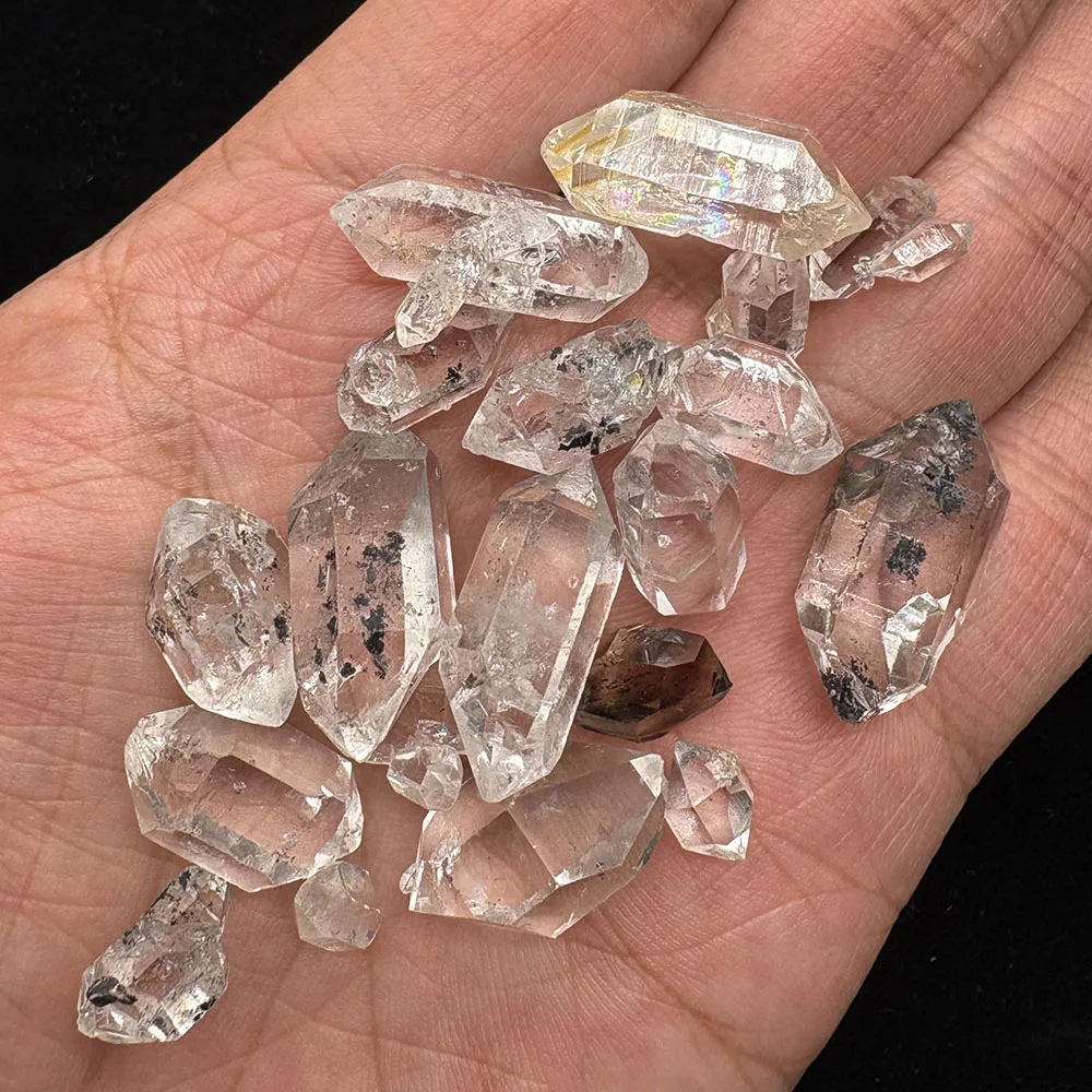 10-25mm Herkimer-Diamant Rohstein Lose Edelsteine Natürlicher Kristallquarz-Probe für Handgefertigte Accessoires DIY-Geschenk – Detail 5