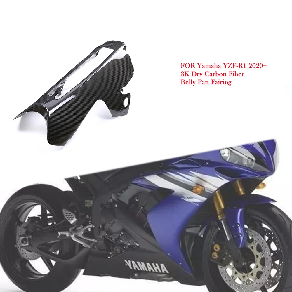 

Для YAMAHA YZF-R1 YZF R1 2020 2021 2022 2023 2024 мотоциклетный обтекатель из углеродного волокна, нижний обтекатель, комплекты аксессуаров Para Moto