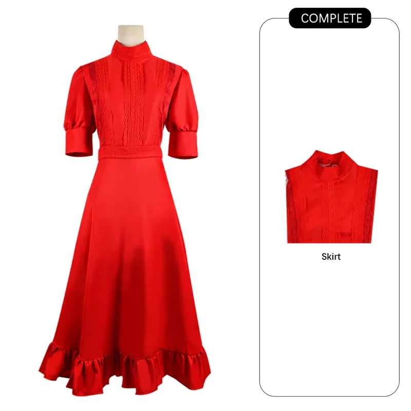 真珠コスプレ衣装ホラー映画女性ドレスハロウィンパーティーの服ロールプレイファッション新 sf/1