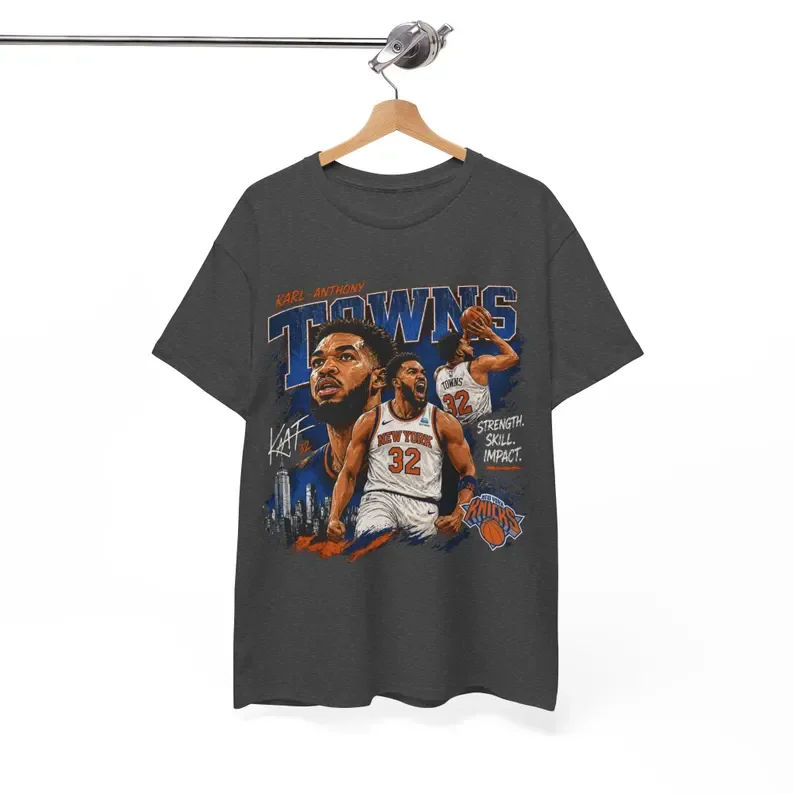2026 summer Karl Anthony Towns NY VARIANT Unisex T-shirt 100%Cotton Clothing Unisex Men‘s Women's T-Shirt Y2k Popular Casual Tee