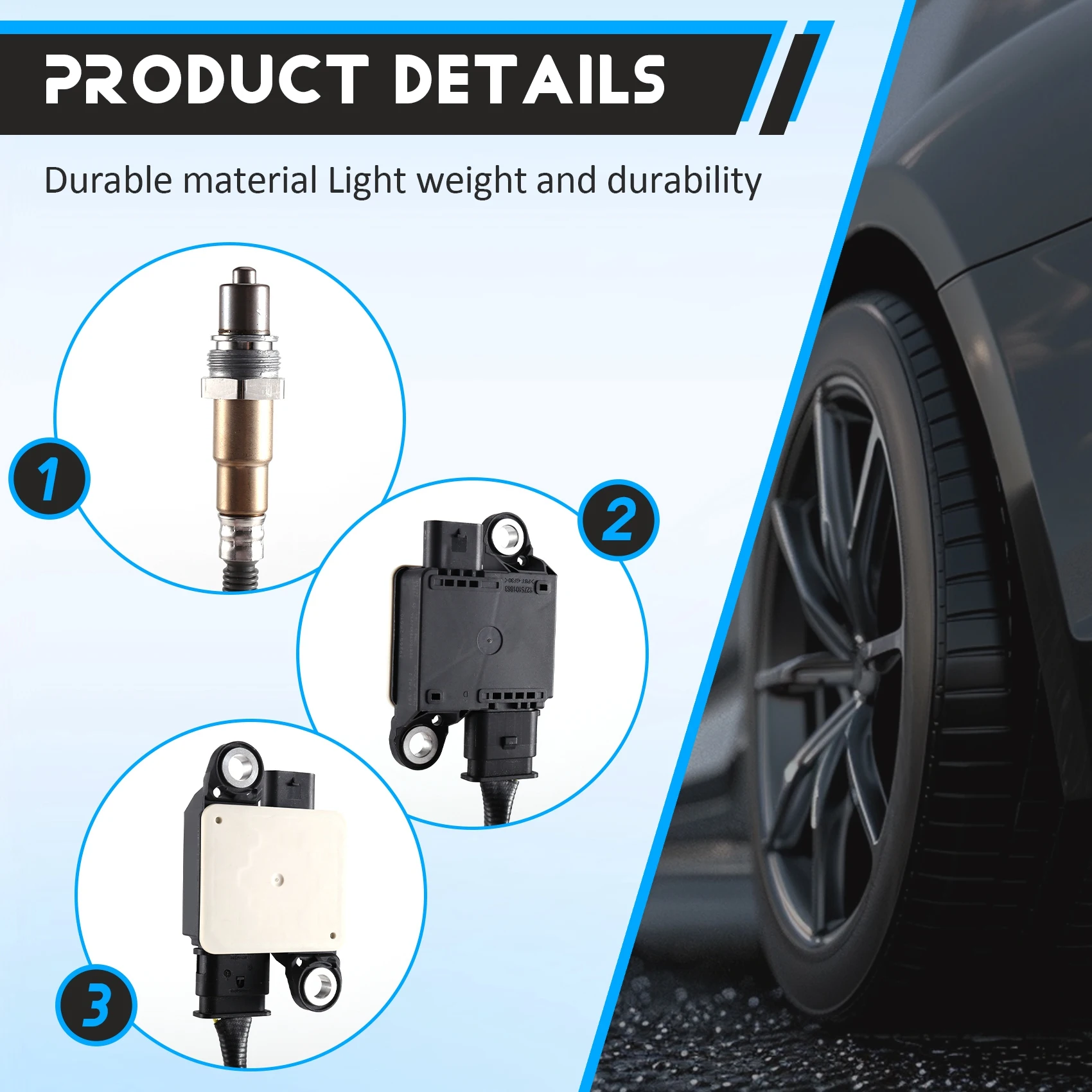 

Датчик PM (датчик твердых частиц) 0281007933/4 39265-2F610 392652F610 для Kia Palisade 2019-2024-A67F