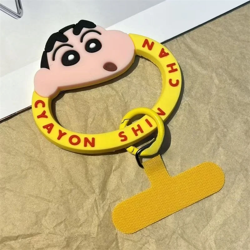 Crayon Shin-chan Boochan Nohara Shiro Zweidimensionaler Silikon-Handyanhänger Handyhülle Schlüsselanhänger Anti-Verlust-Ring für Handyhülle – Detail 4