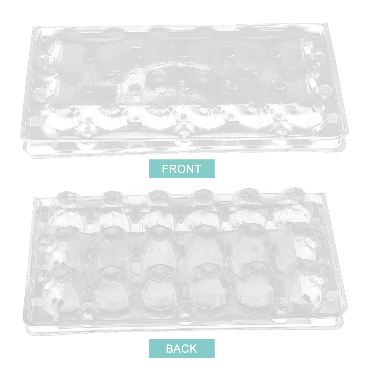 صندوق نقل بيض السمان الشفاف 50 قطعة حاوية تخزين بلاستيكية قابلة لإعادة الاستخدام حامل بيض صغير لتنظيم السائبة للثلاجة