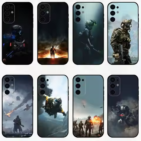 B-Battlefield 6 Game Phone Case For Samsung S25,S24,S23,S22,S21,S20,Plus,Fe,Lite,Others Black Cover