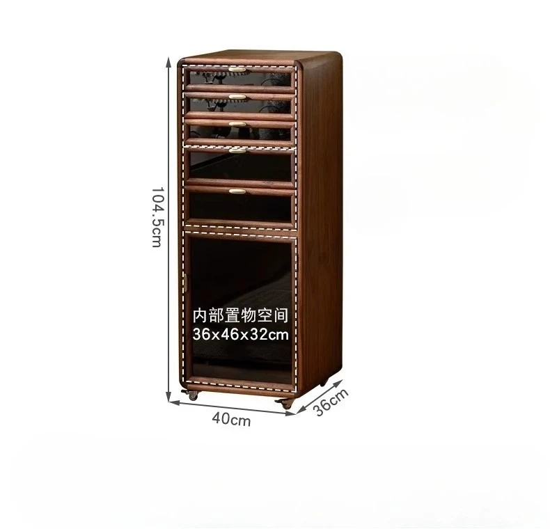 

Новый китайский стиль, североамериканский черный орех, дизайнерская модель шкафчика из цельного дерева, простая дизайнерская модель дома