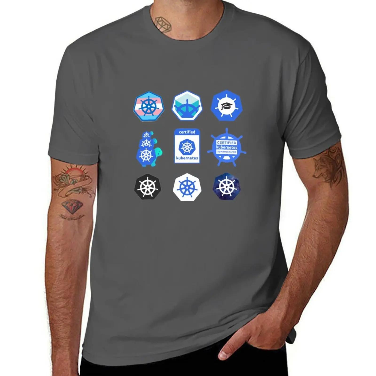 

Kubernetes set T-Shirt funny t shirts cotton t shirts for man cotton T-Shirt